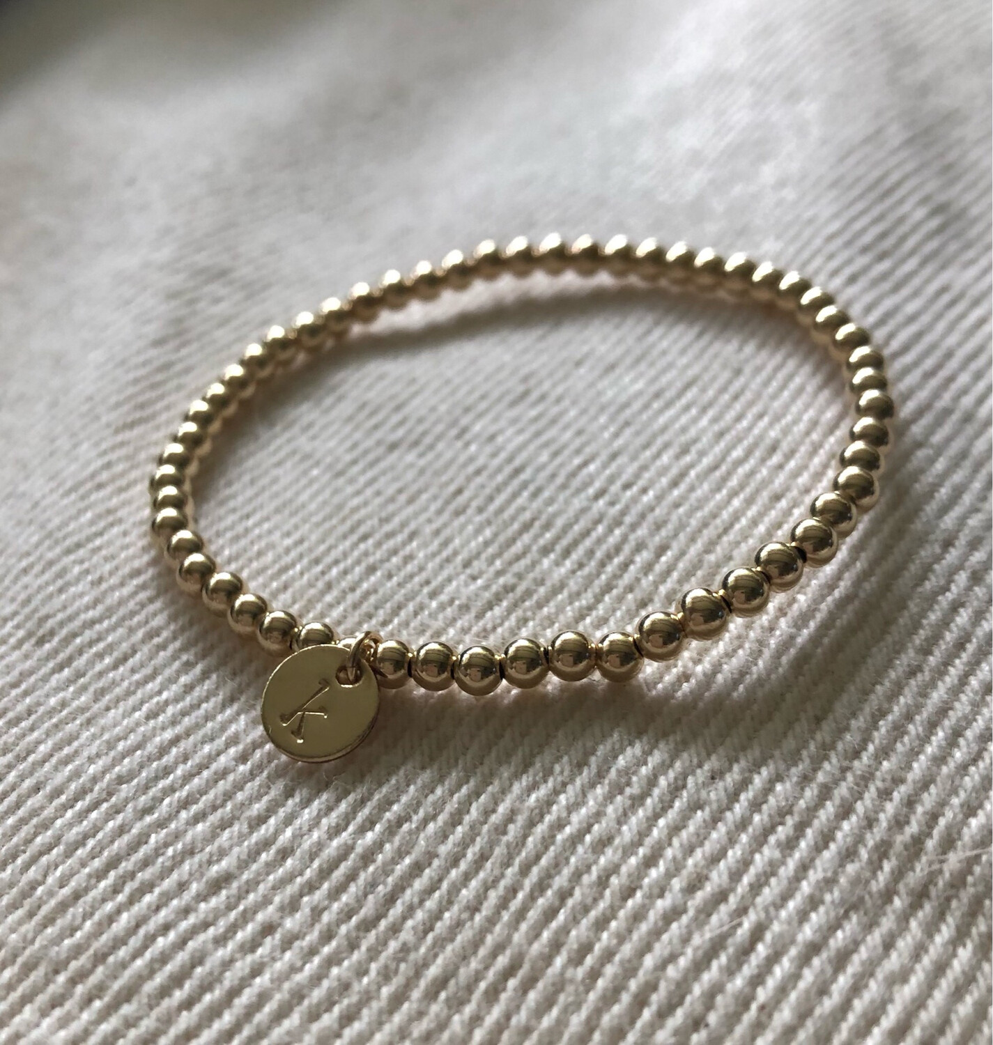 Child's Gold Monogram Bracelet