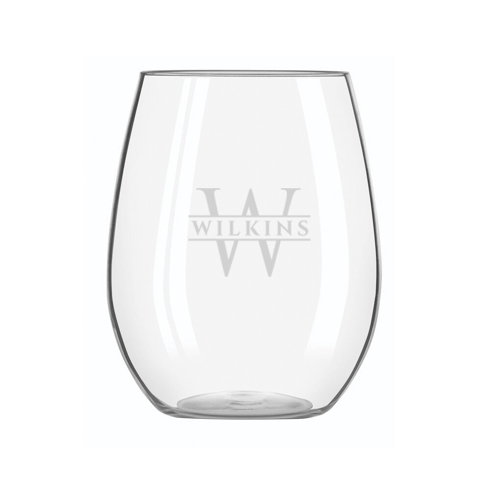 Acrylic Stemless Wine Glass Set