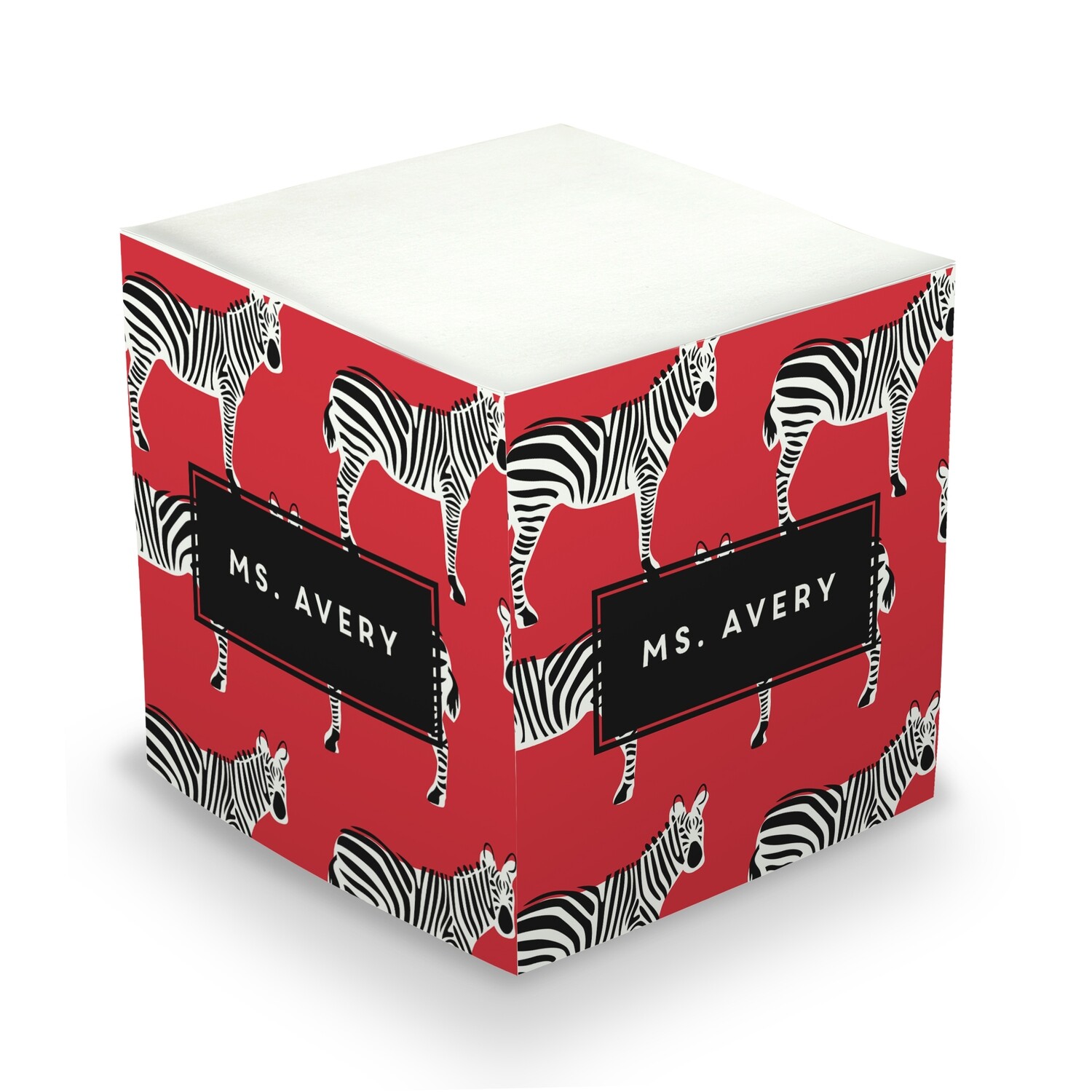 Fancy Zebra Memo Cube