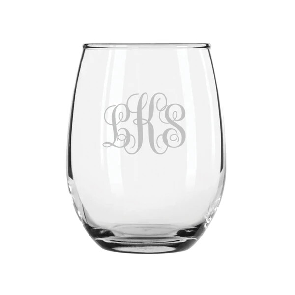 Glass Stemless Wine Glass Set