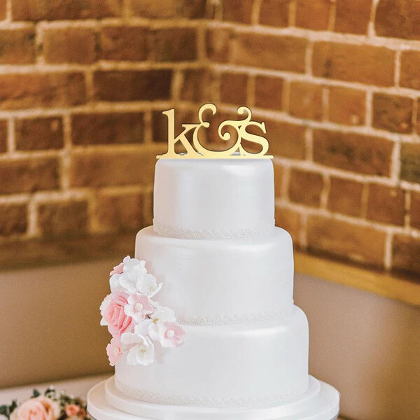 Initial Cake Topper
