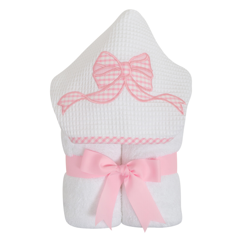 Hooded Towel Pink Bow