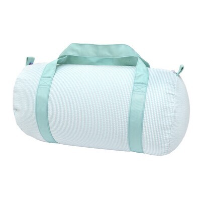 Seersucker Mint Medium Duffel