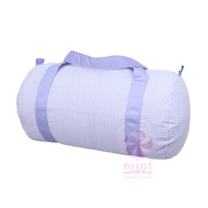 Seersucker Lilac Medium Duffel