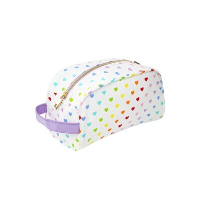 Dopp Kit Hearts Seersucker