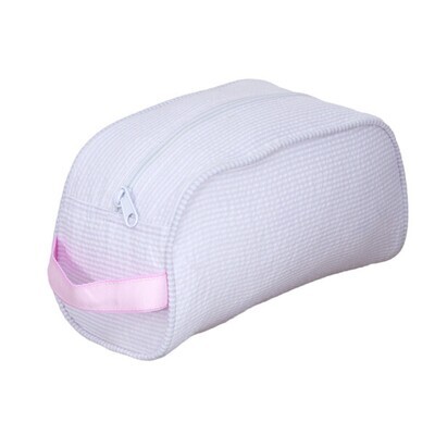 Dopp Kit Light Pink Seersucker