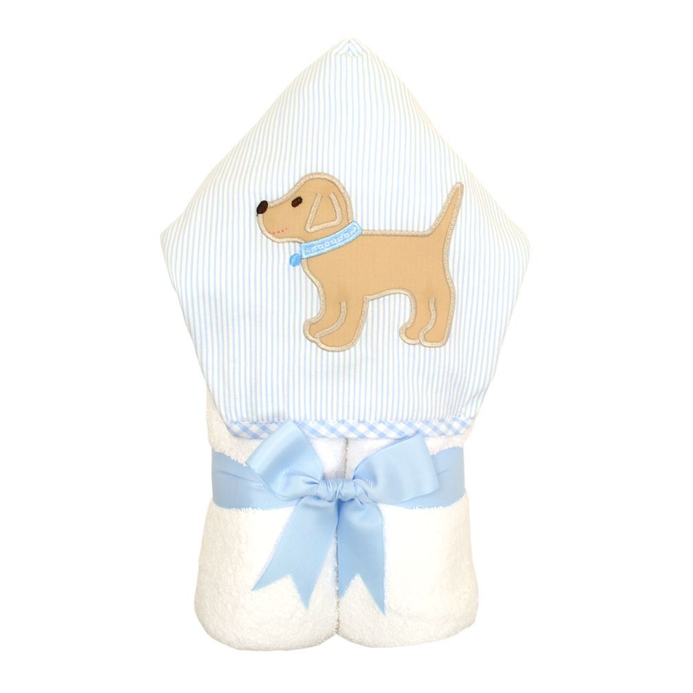 Hooded Towel Blue Lab