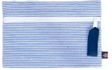 Non-laminated Everyday Pouch, Pattern: Navy Seersucker