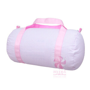 Medium Duffel Seersucker Pink