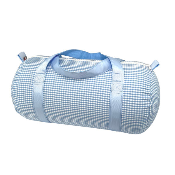 Baby Duffel Light Blue Seersucker