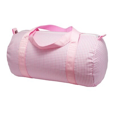 Baby Duffel Pink Seersucker