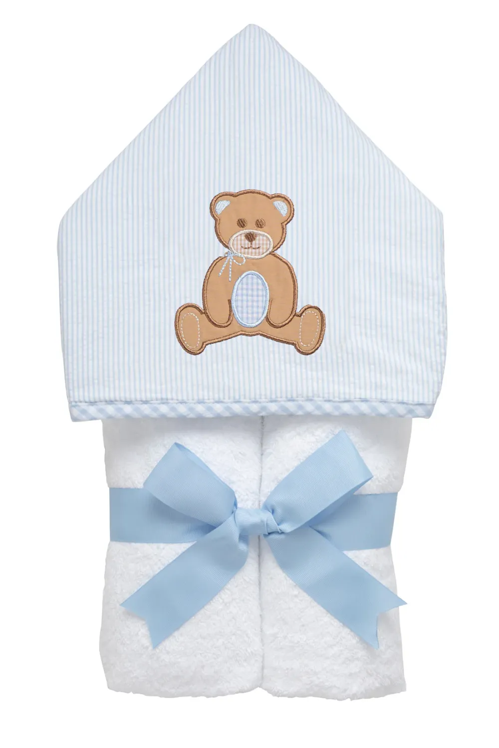 Hooded Towel Blue Teddy
