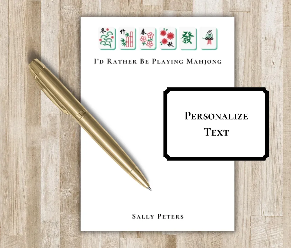 Mahjong Note Pads Set of 2