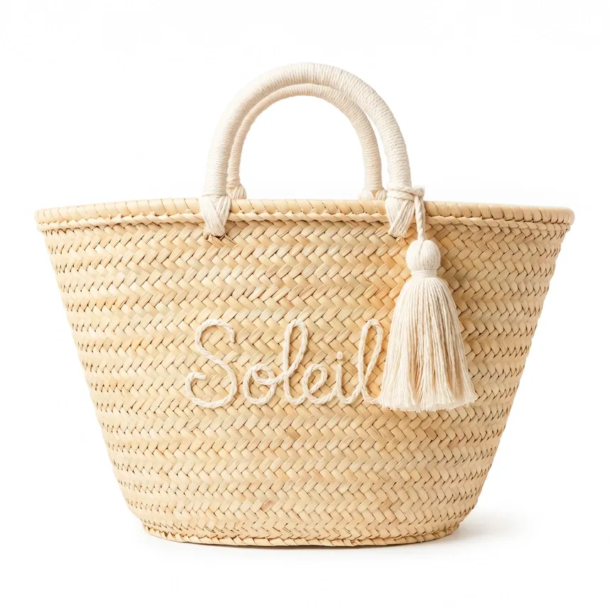 Straw Tassel Bag Party of 6