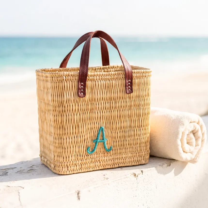 Straw Market Bag Party of 6