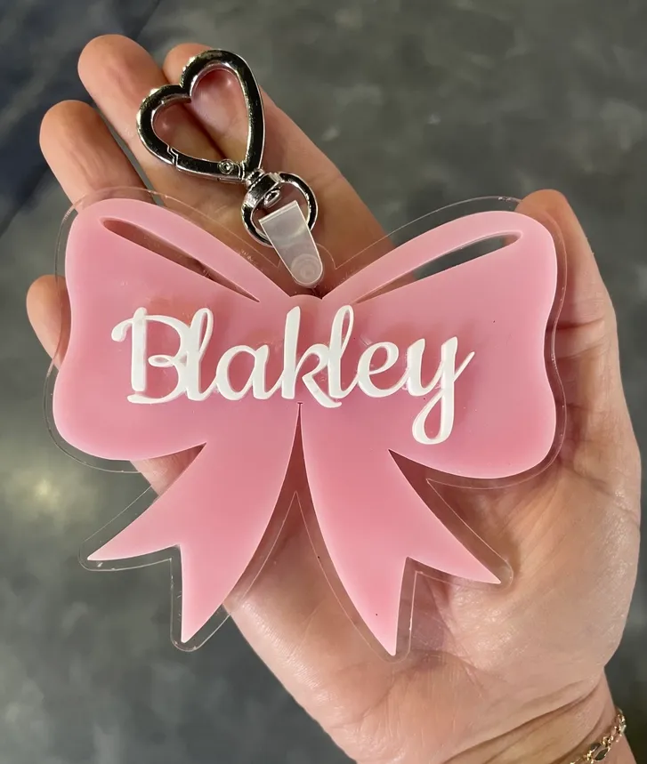 Bow Acrylic Key Fob