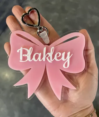 Bow Acrylic Key Fob