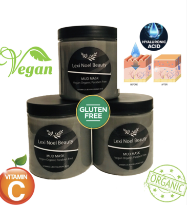 Lexi Noel Beauty | Hyaluronic Vitamin C Charcoal Mud Mask