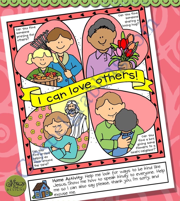I Can Love Others poster or coloring page