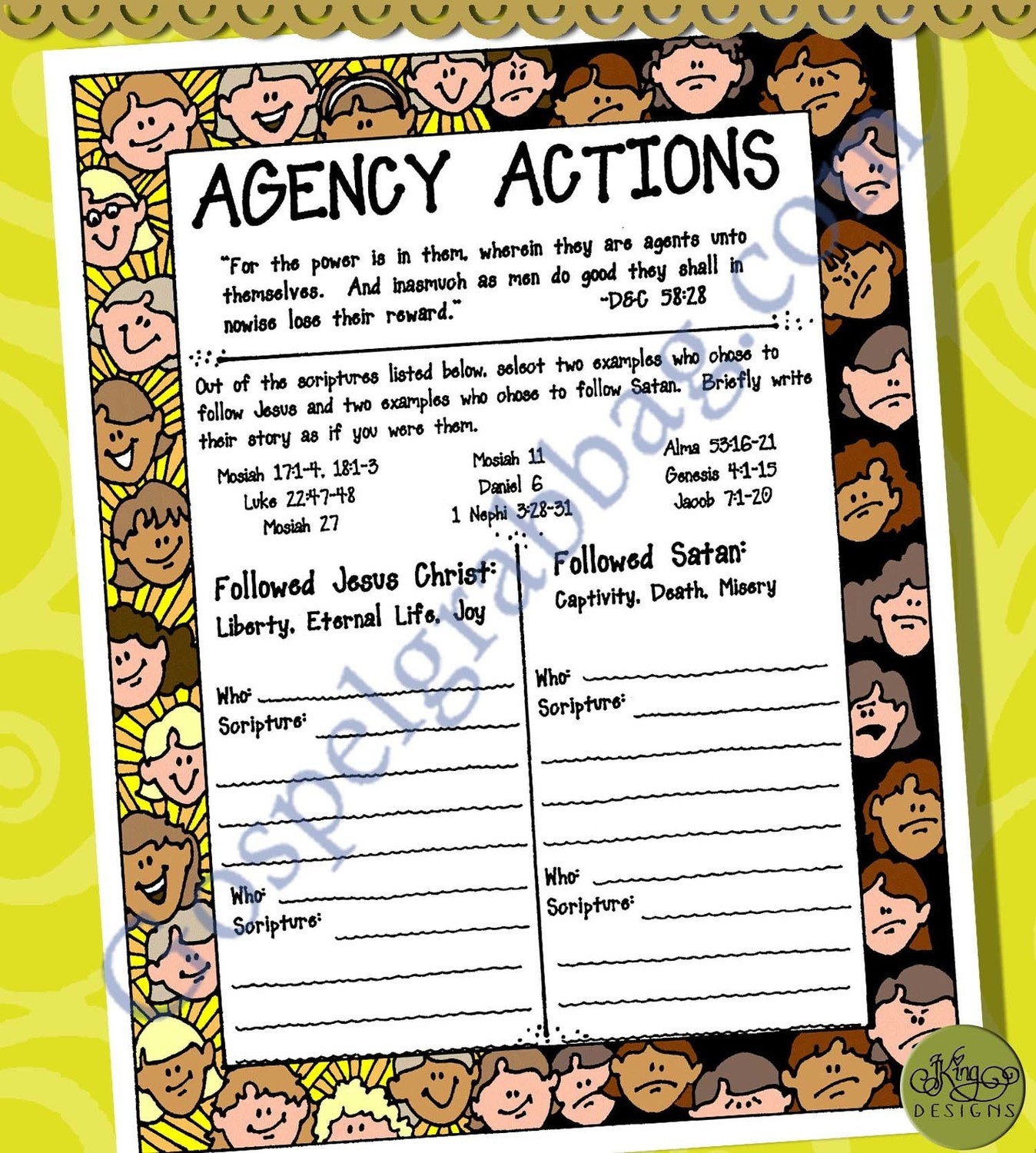 Agency Actions scripture challenge