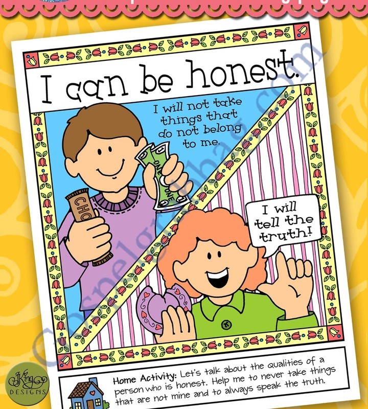 I Can Be Honest poster or coloring page