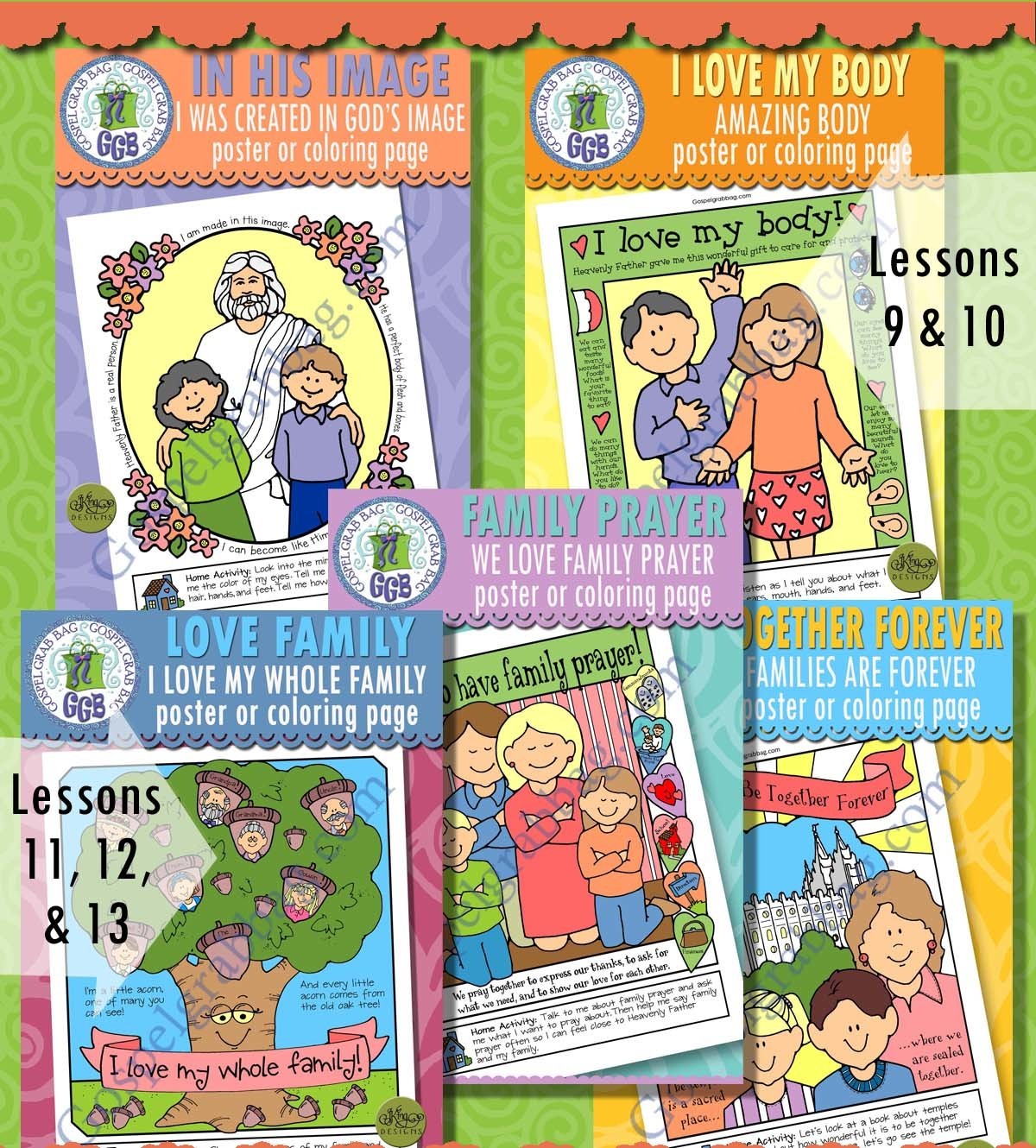 Nursery Bundle 2: March - Coloring Pages for Lessons 9-13