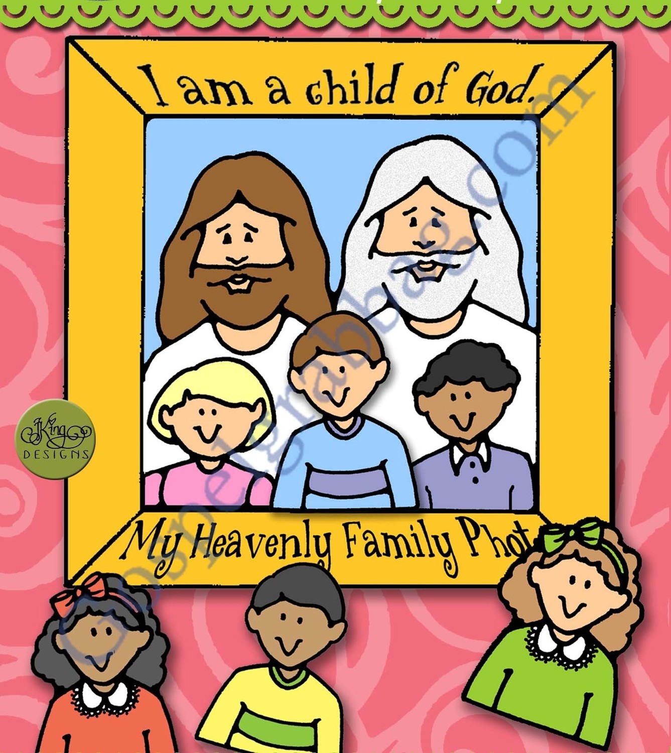 I Am a Child God heavenly family photo