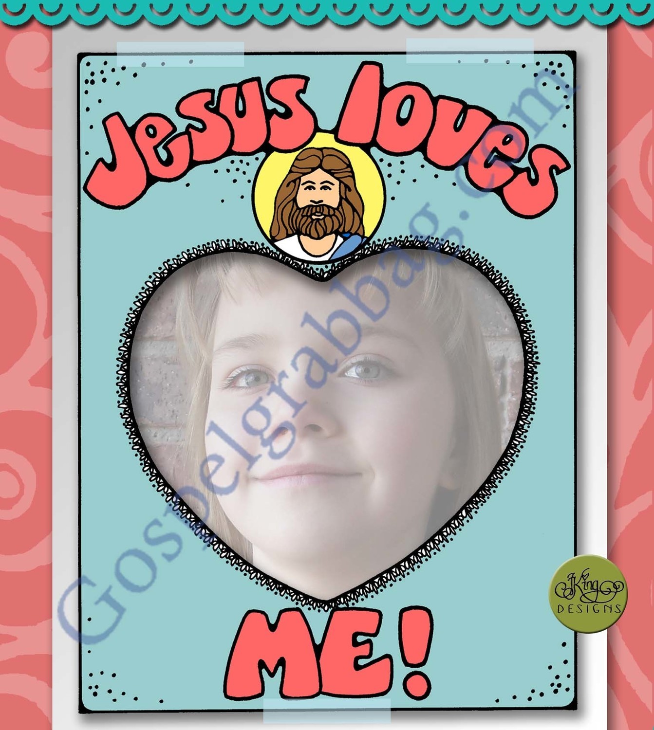 Jesus Loves Me - Mirror Message Poster