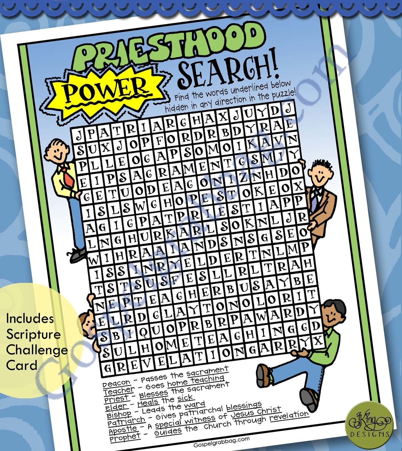 Priesthood Power wordsearch