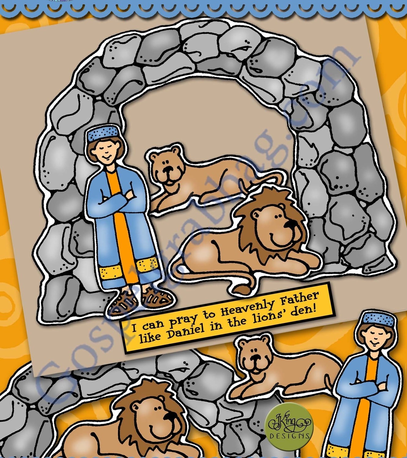 I Can Pray to Heavenly Father - Daniel and the Lions&#39; Den scene