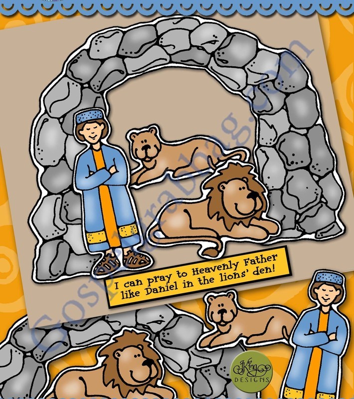 I Can Pray to Heavenly Father - Daniel and the Lions&#39; Den scene