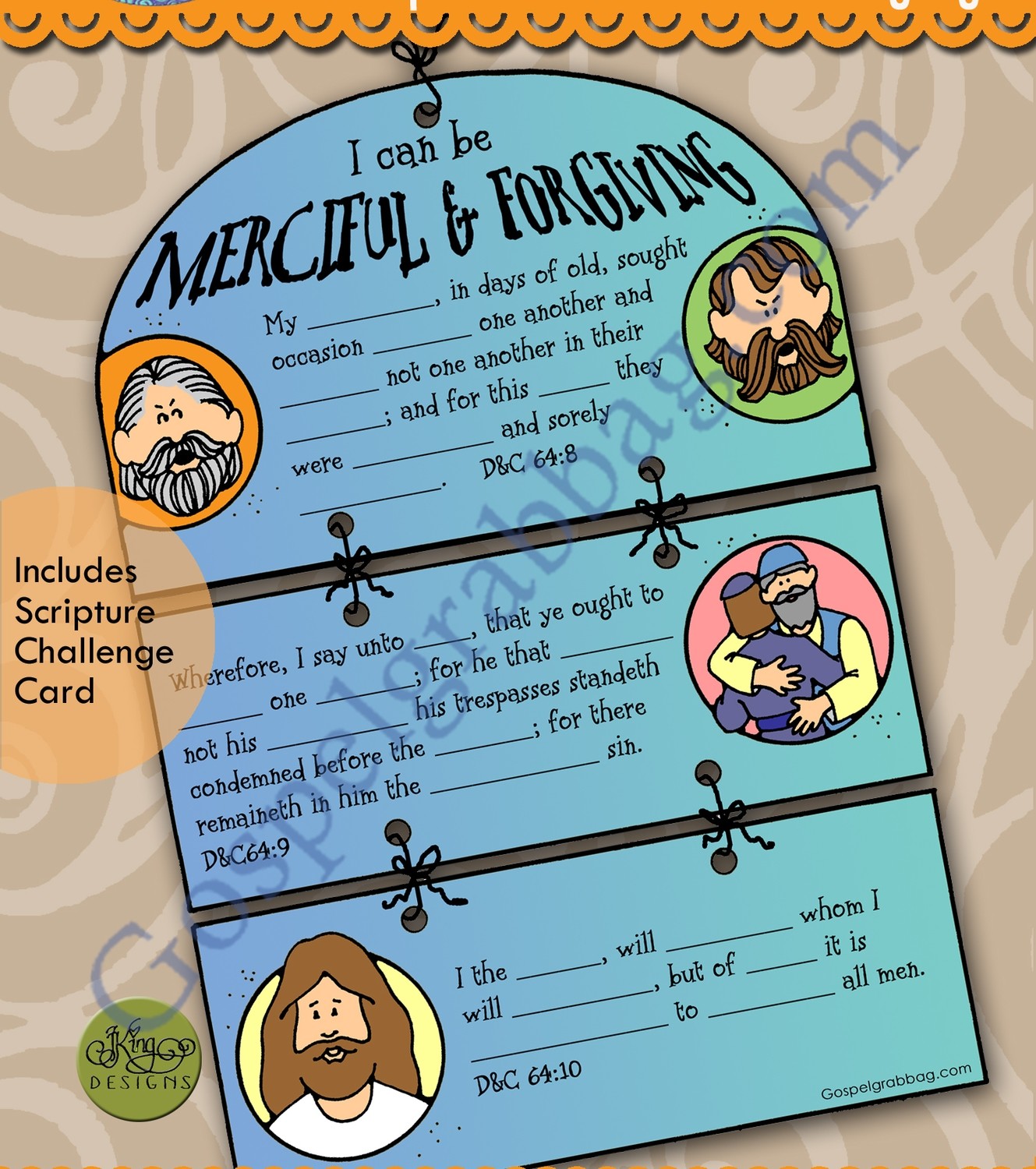 I Can Be Merciful and Forgiving scripture search wall hanging