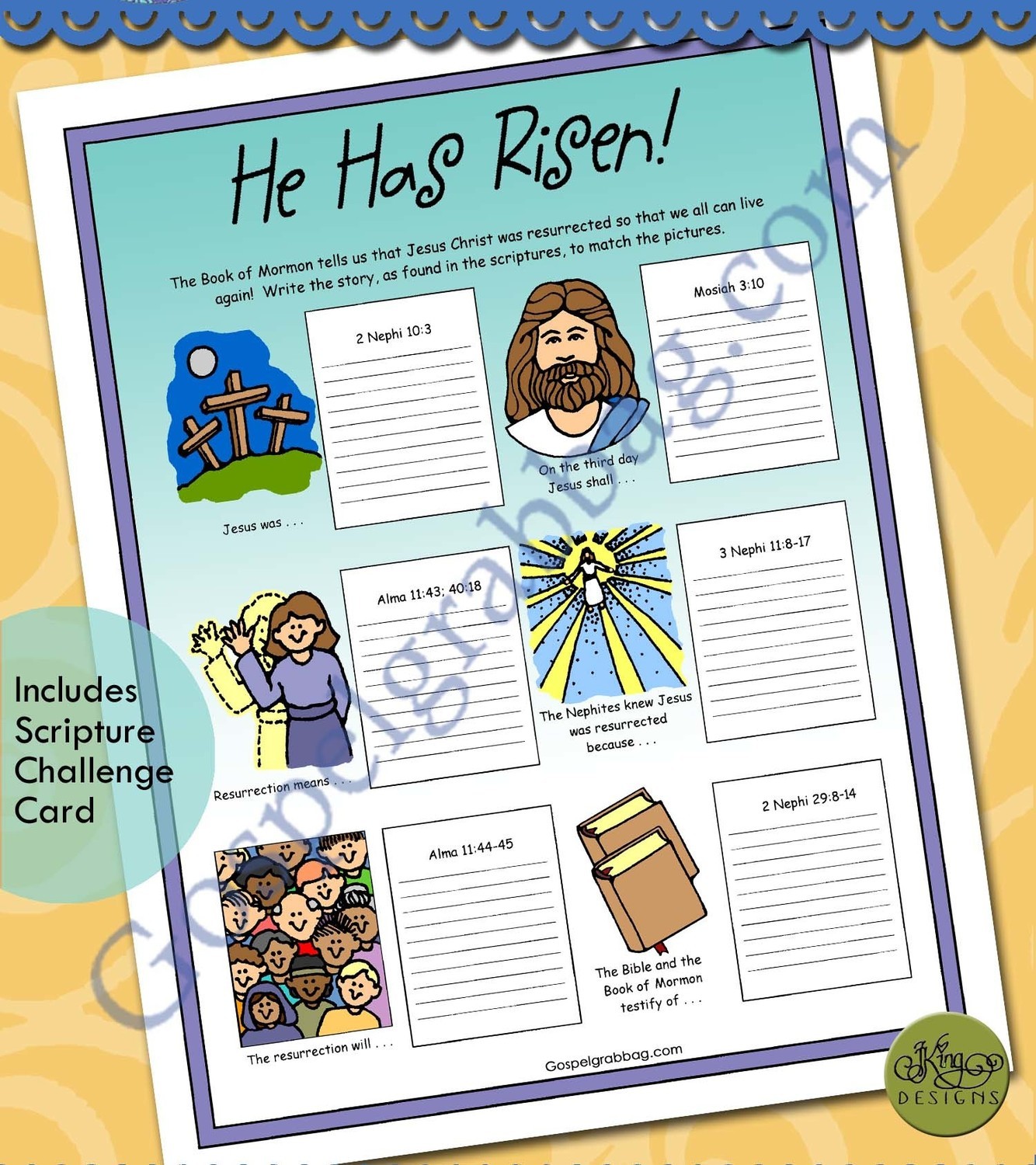 He Has Risen write-a-story