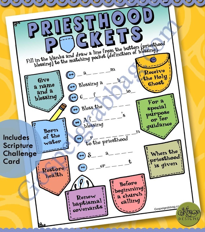 Priesthood Blesses My Life - Priesthood Pockets puzzle