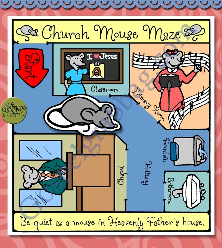 I Will Be Reverent - Church Mouse Maze