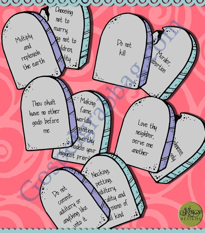 Commandments Opposites Match Game