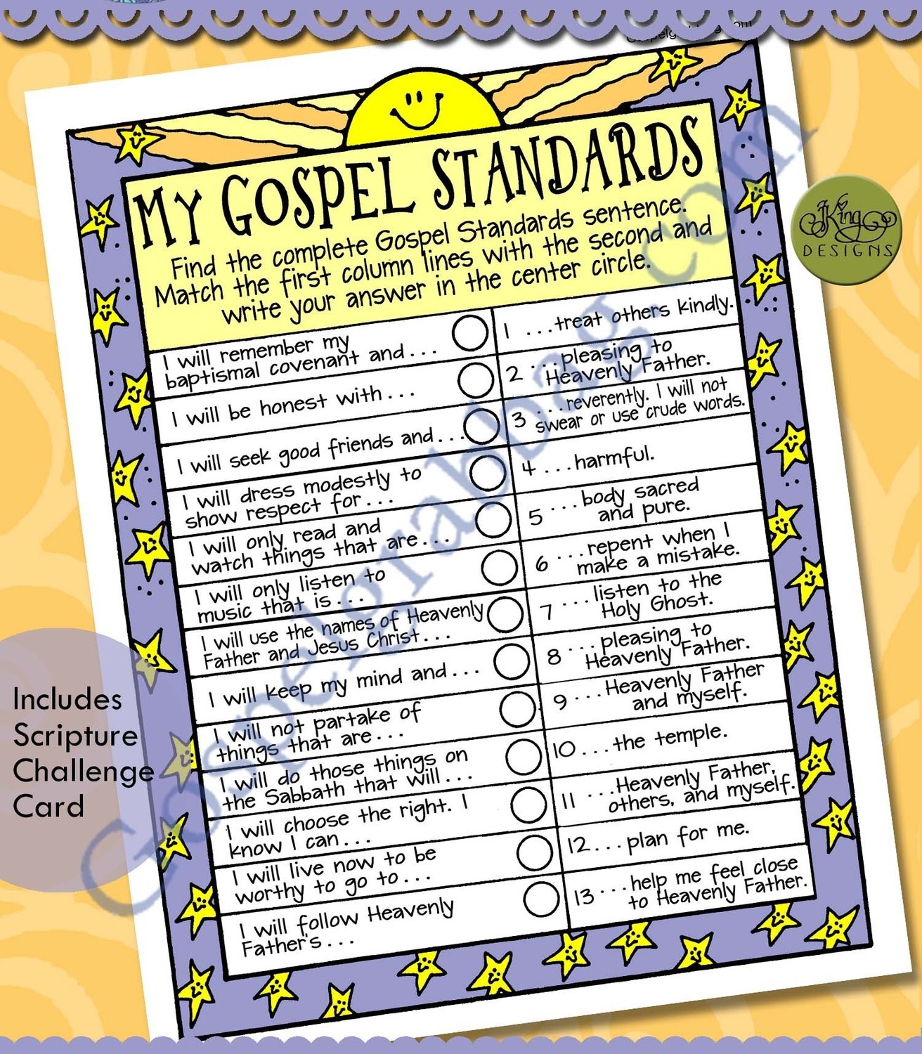My Gospel Standards sentence search