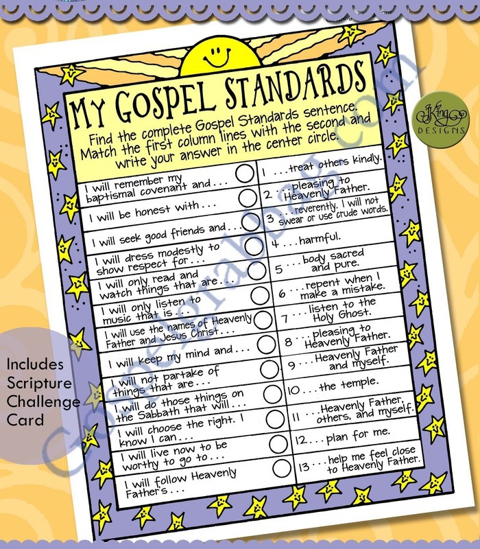 My Gospel Standards sentence search