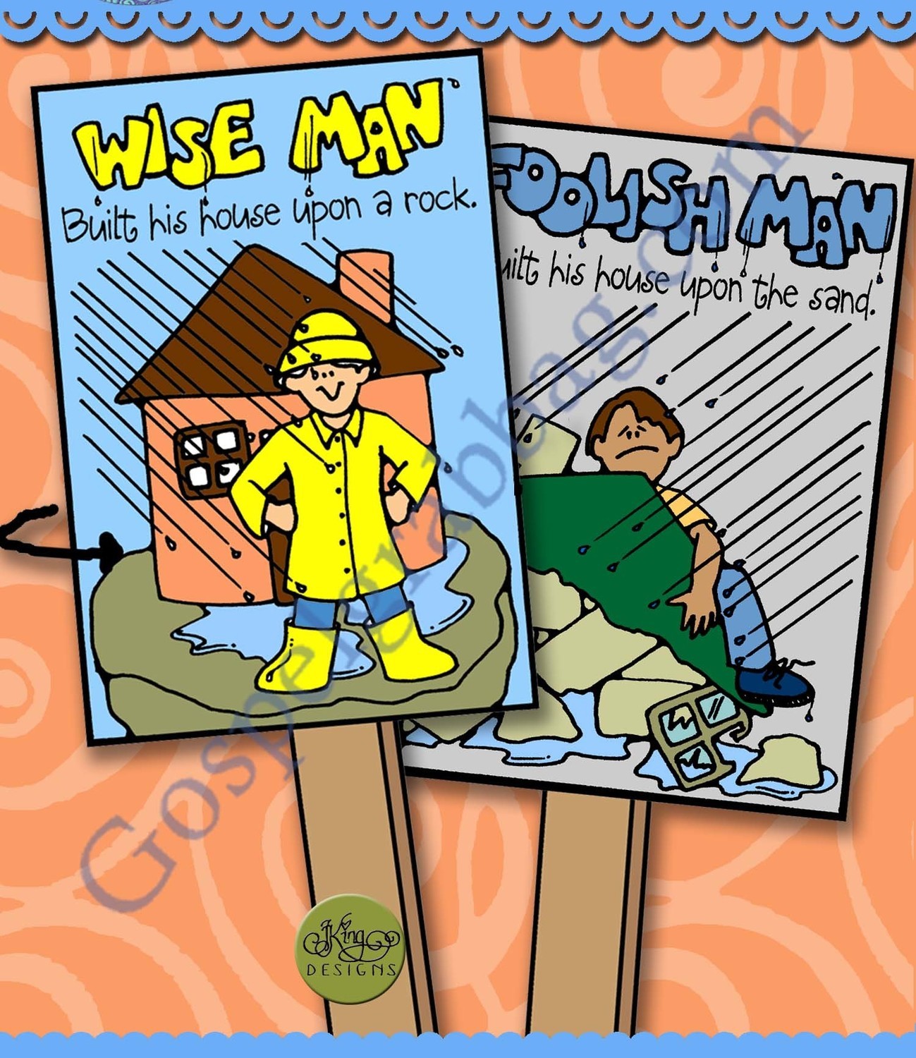 Wise Man and Foolish Man flip-flag
