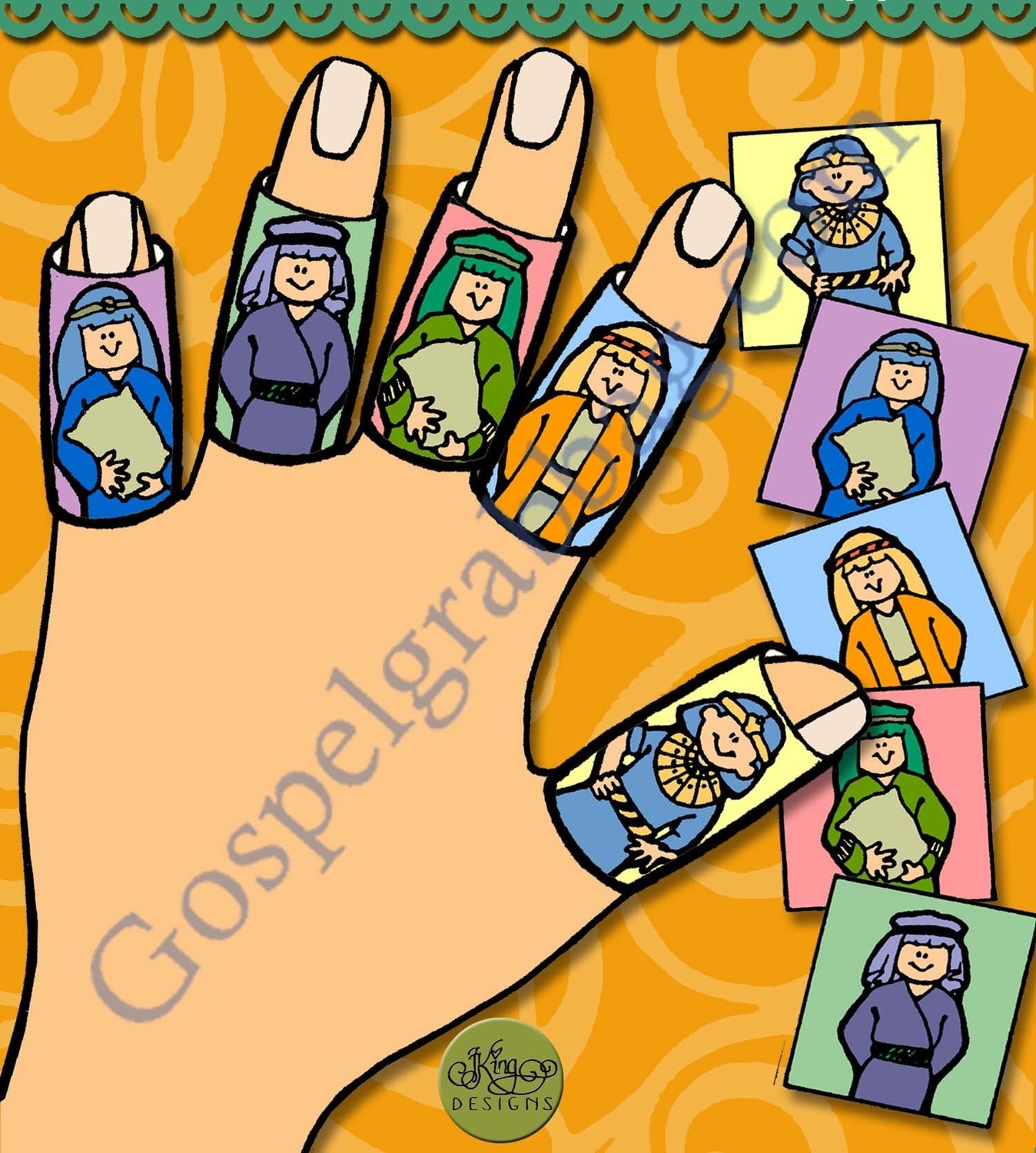 Jesus Wants Me To Forgive - Joseph and Brothers finger puppets