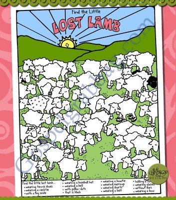 Find the Lost Lamb picture puzzle