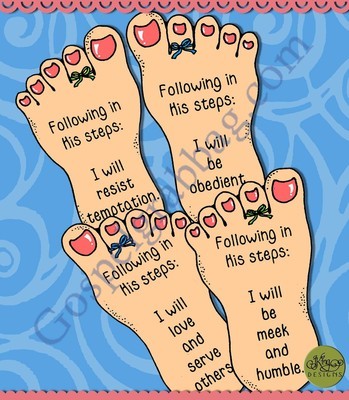 In His Footsteps Mirror Motivators