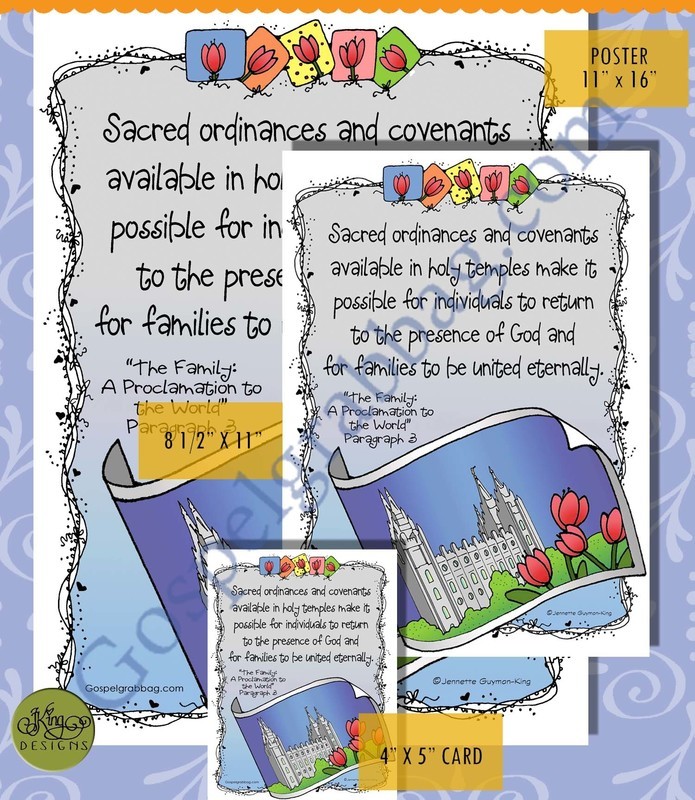 Scripture Poster: Proclamation: TEMPLE Sacred ordinance