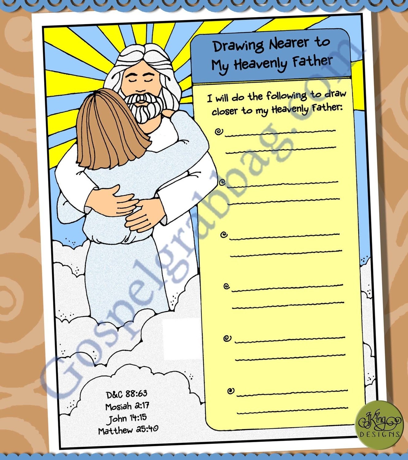 Draw Nearer to My Heavenly Father goal poster