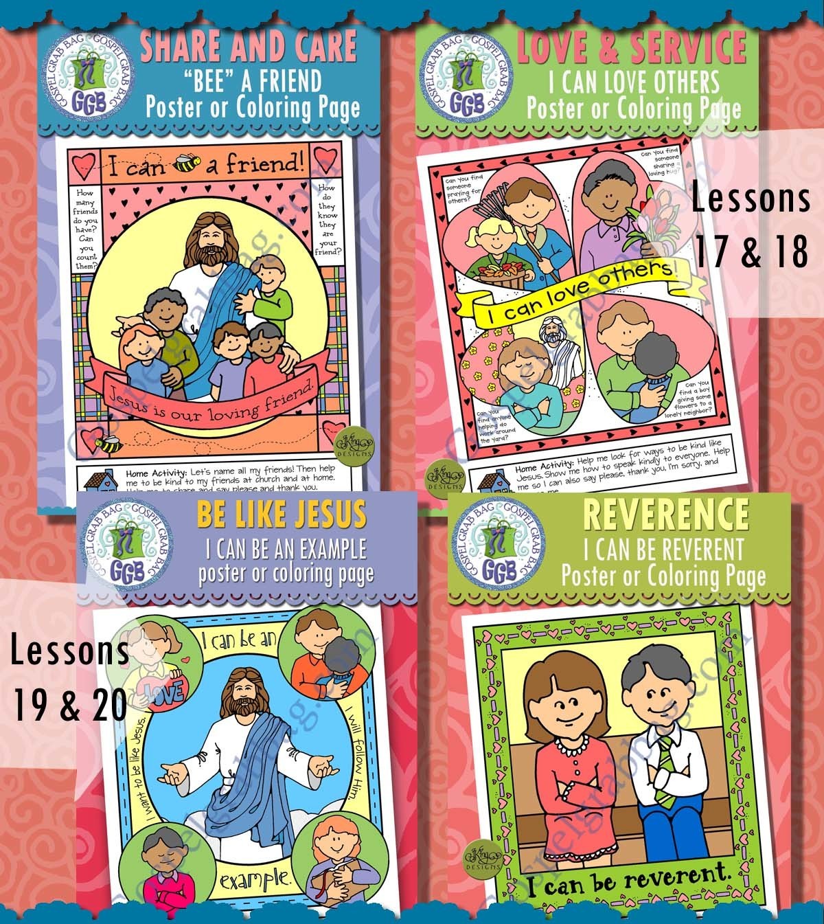 Nursery Bundle 2: May - Coloring Pages for Lessons 17-20