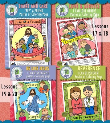Nursery Bundle 2: May - Coloring Pages for Lessons 17-20 Nursery Bundle 2: May - Coloring Pages for Lessons 17-20