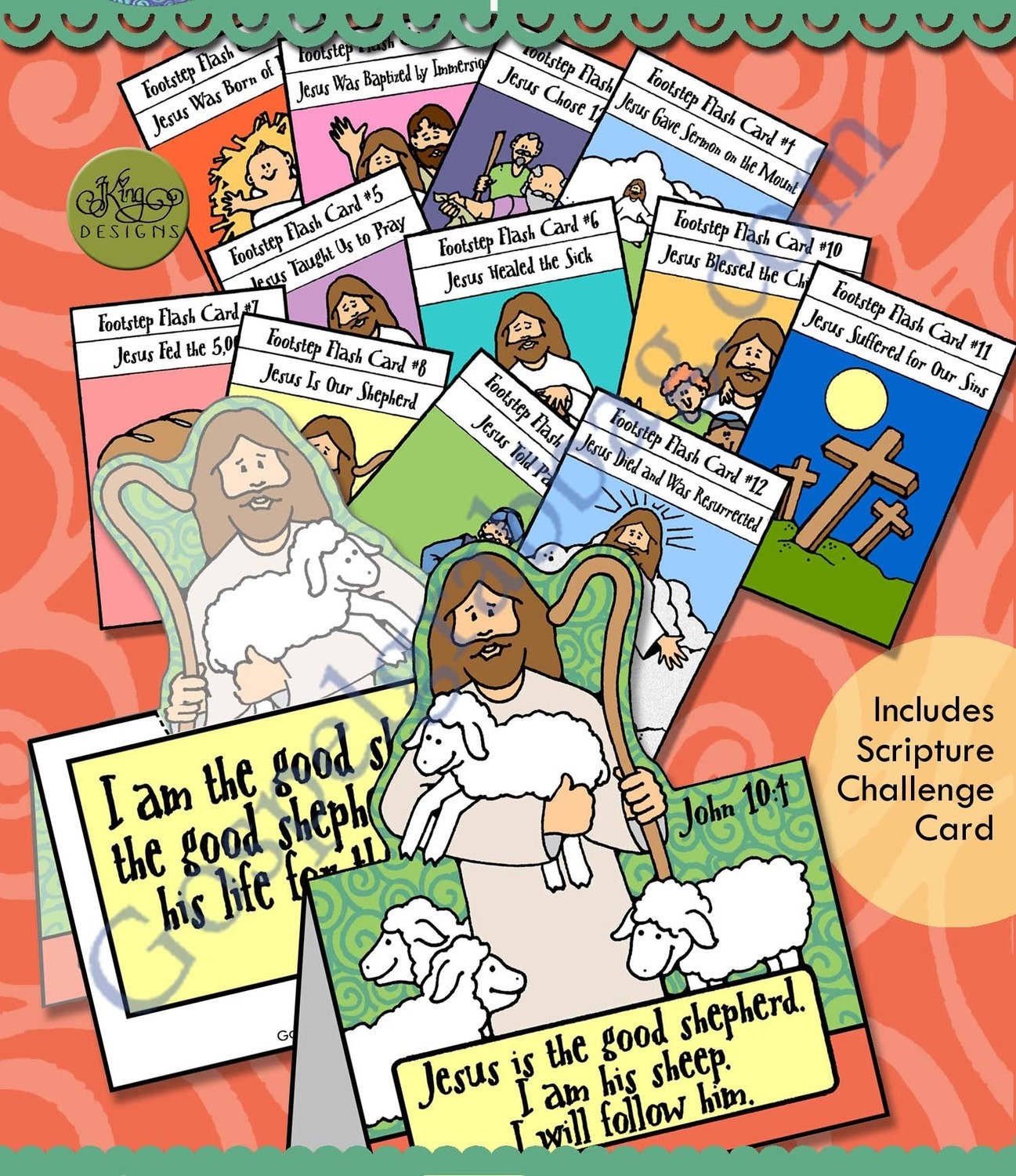 Jesus Is the Good Shepherd tent-card and match game