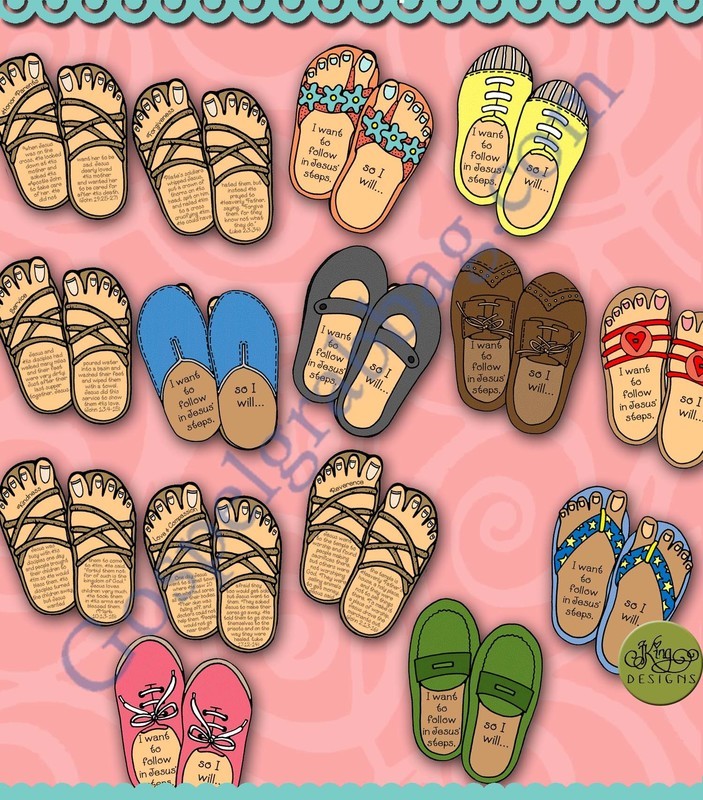 Following Jesus - Footsteps Match and Ponder