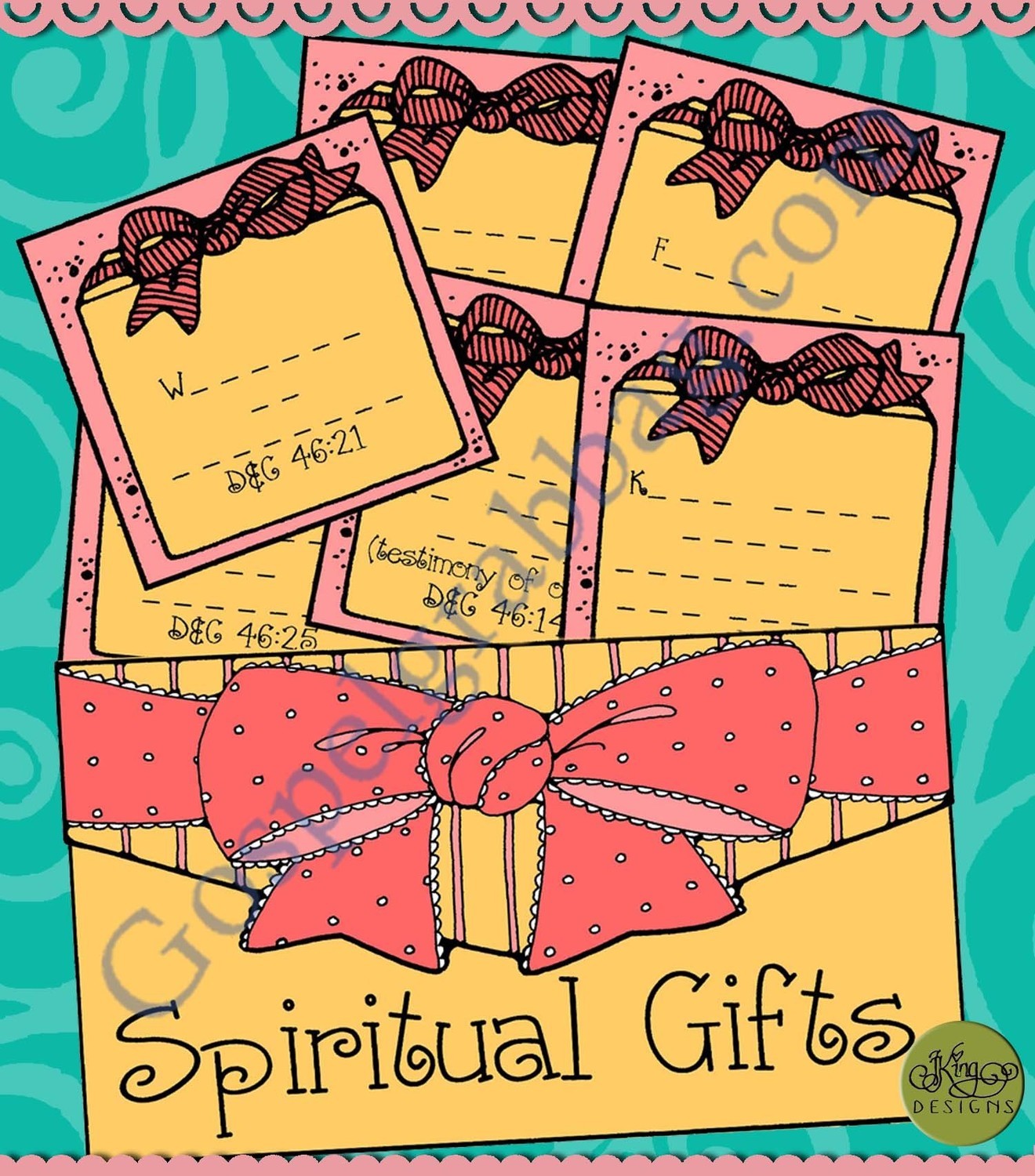 Spiritual Gifts writing activity and match game