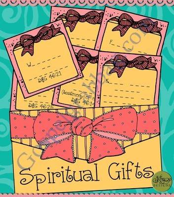 Spiritual Gifts writing activity and match game